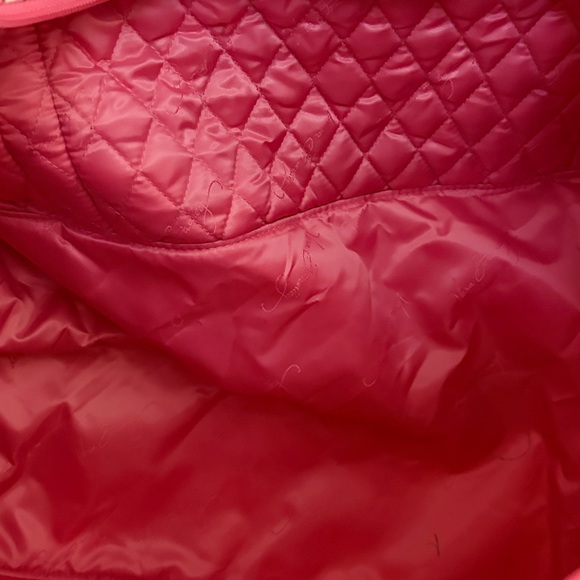 Vera Bradley Pink and Red Floral Weekender Travel Bag - Picture 4 of 5